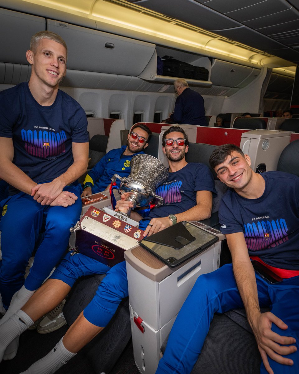 FCBarcelona's tweet photo. Trophies mean more when you win them with friends. https://t.co/TFFOOjQ7t5