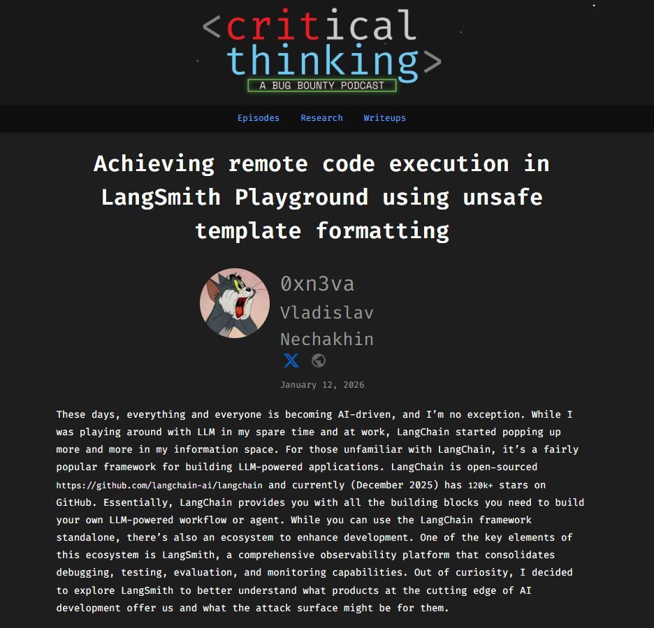 Critical Thinking - Bug Bounty Podcast tweet media