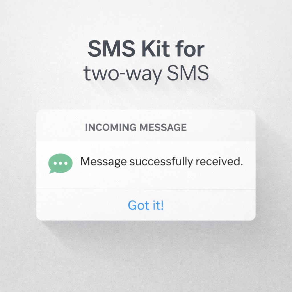 2waysms's tweet photo. SMS Kit for Two-Way SMS https://t.co/GyUiEVXxQz
Start sending and receiving SMS right away
@2waysms #Message #texting #VirtualNumber https://t.co/yea7ZqjhrF