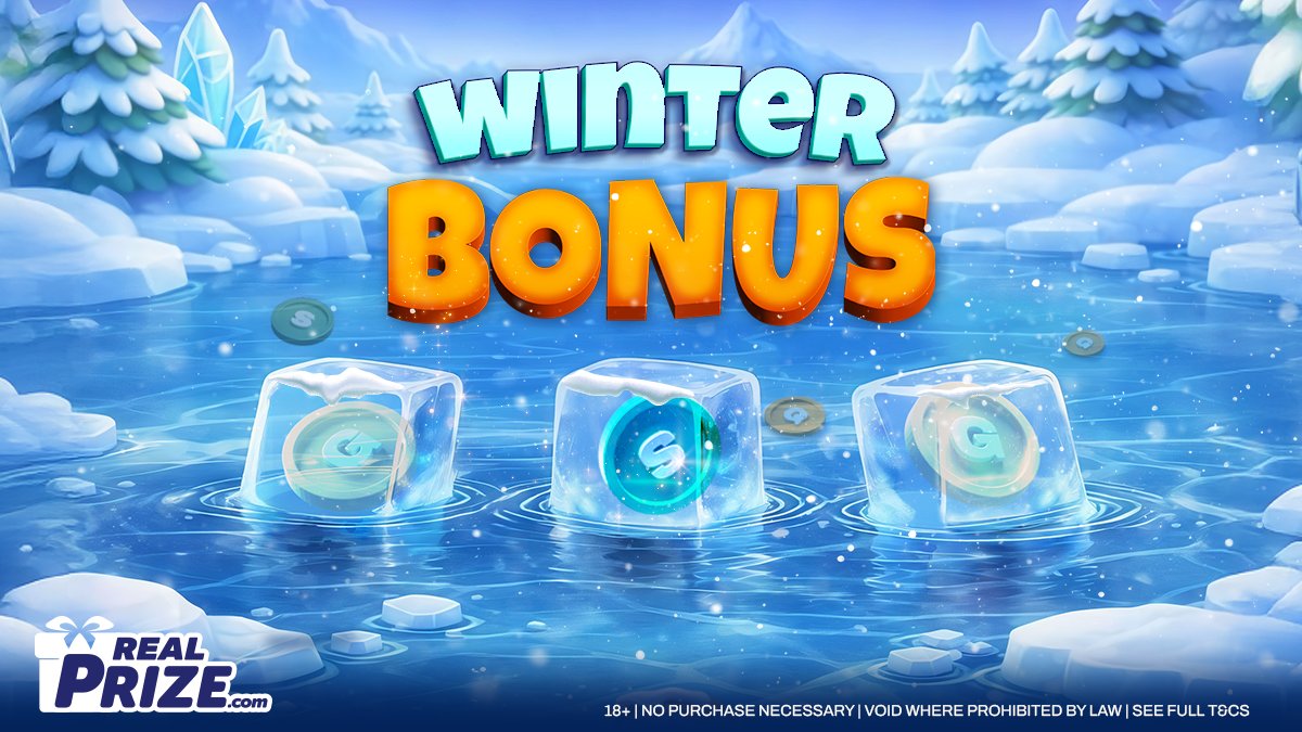 RealPrizecom's tweet photo. Have you claimed today’s bonus yet? ❄️
RT once you’re in 🎰
#WinterBonus #GameOn https://t.co/xe74jkQO6a