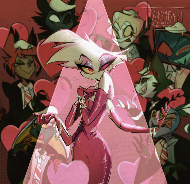 c0ry4ever's tweet image. Diamonds Are an Angel’s Best Friend…
#Angeldust #HazbinHotel