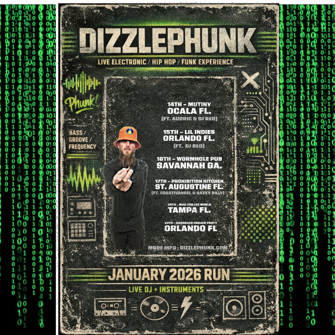 dizzlephunk's tweet photo. On the road this week!

Ocala Fl 
Orlando Fl
Savannah GA
St Augustine FL https://t.co/r77sj9dG08