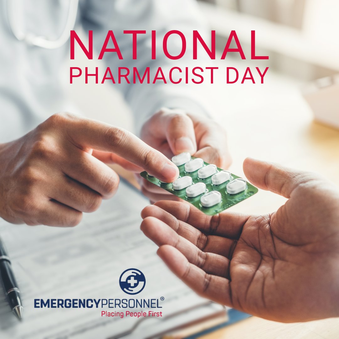 EmergencyPLTD's tweet photo. 🎉 Happy National Pharmacist Day! 🎉 Today, we celebrate our incredible pharmacists who play a vital role in healthcare. Their expertise and dedication ensure that we all receive the best care possible. 💊❤️

  #NationalPharmacistDay #HealthcareHeroes #PharmacyPride https://t.co/SQm6qN06jZ