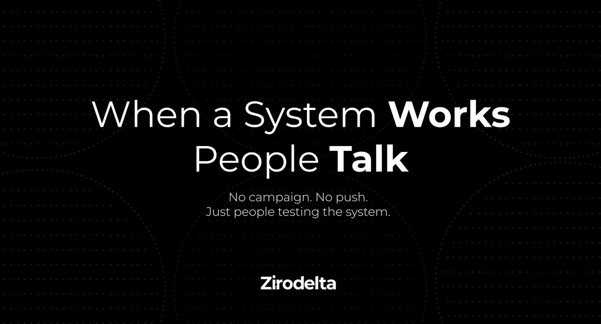 zirodelta's tweet photo. We didn’t push this hard.
People just started noticing.

Over the past few days, we’ve seen organic replies, quotes, and long breakdowns about how Zirodelta works, from alpha users, builders, and traders actually testing the system.

That kind of signal matters. https://t.co/5fKhUEQx9h