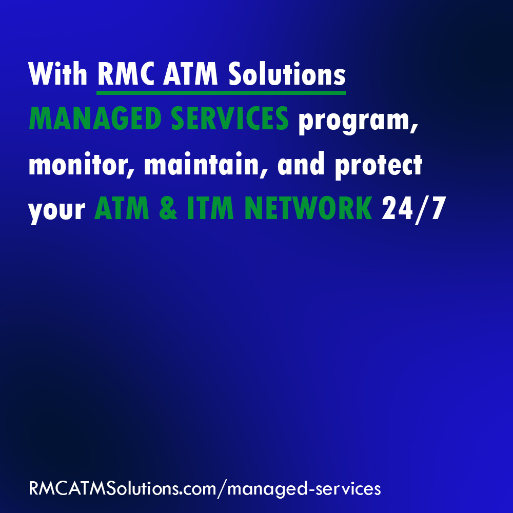 rmcatmsolutions's tweet photo. Downtime is never an option. With RMC Managed Services, your ATM and ITM network is monitored, maintained, and protected. 24/7.
https://t.co/xrgpknPRi6
#ATMNetwork #ITMNetwork #ManagedIT #FintechSupport #BankOperations #ATMUptime #24x7Monitoring #FinancialServices https://t.co/DGwE4wGbLN