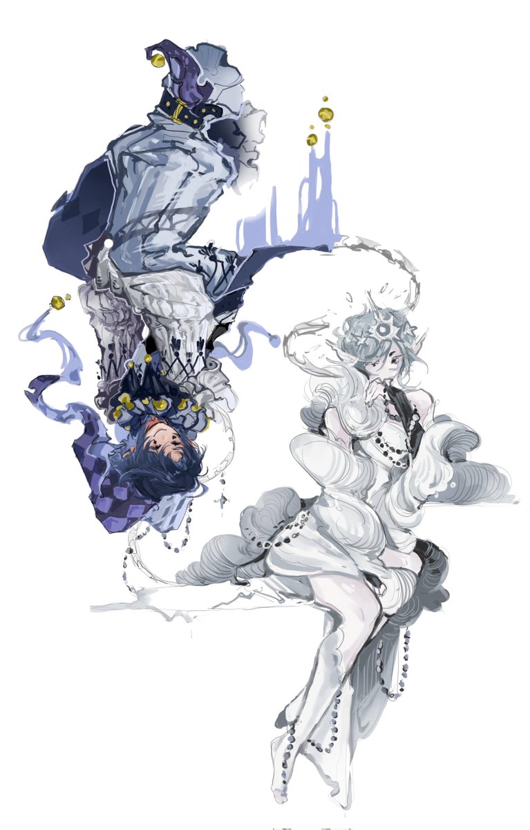 NKC_1510's tweet photo. Idk, but I think it looks great... (jester x princess) #forsaken
#princesstwotime #jestertwotime https://t.co/cVaM3pJPEt
