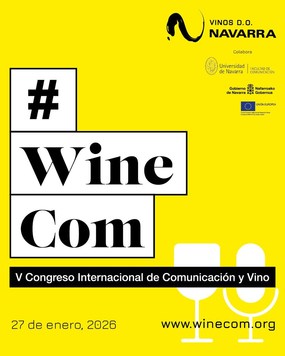 fcomunav's tweet photo. 🍷🎙️ Ya quedan pocos días para #Winecom 

Ven a la Facultad para conectar vino, comunicación y marketing a través de charlas, encuentros y experiencias con profesionales del sector.

🎟️¿Te lo vas a perder? Entradas ya disponibles en: https://t.co/lrhWIk9bzS https://t.co/ZMbtpuBzmQ