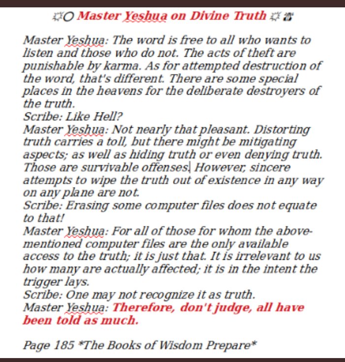YeshuaSaid3's tweet image. ↕️
#SOURCE_OF_ALL
#ELOHIM # #GOD
#YeshuaSonofGod #Alpha_Α_and_Omega_Ω
#HolySpiritofTruthandLove
#Messenger_Angels
DECEPTIONS are MANY &amp;amp; VARIOUS KINDS ON 𝕏
READ ALL &amp;amp; Share @elonmusk to SURVIVE
SUPPRESS
↕️We Share The TRUTH WE KNOW &amp;amp; EVERYONE 
MAKES THEIR CHOICES✅
AN 🆘 POSTS
↕️