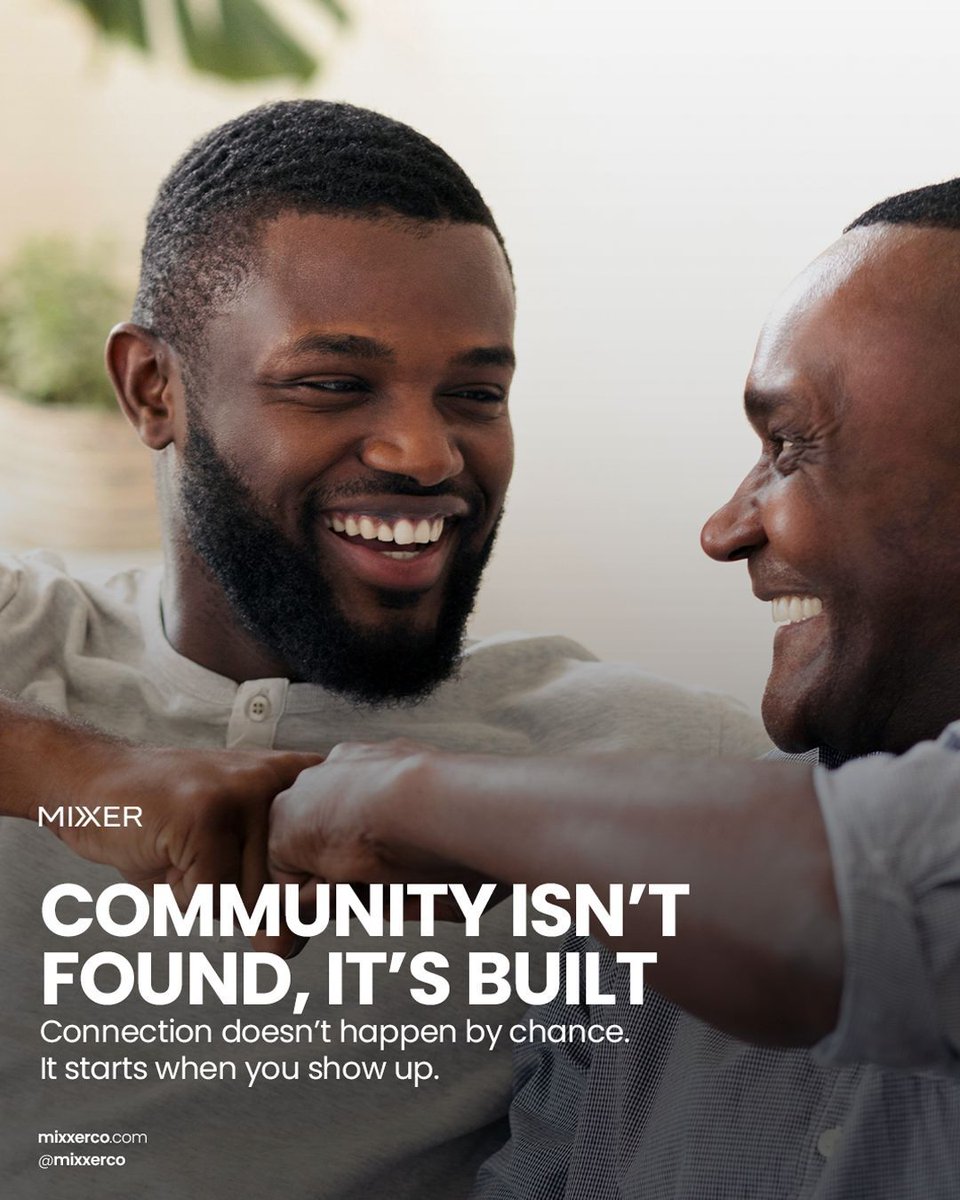 Mixxerco's tweet photo. Friendship doesn’t start with a perfect moment. It starts when you show up. 

Community isn’t found, it’s built. 🛠️ Try Mixxer!
🔗 https://t.co/PTonsBOZaG https://t.co/RDvwBDYkAo