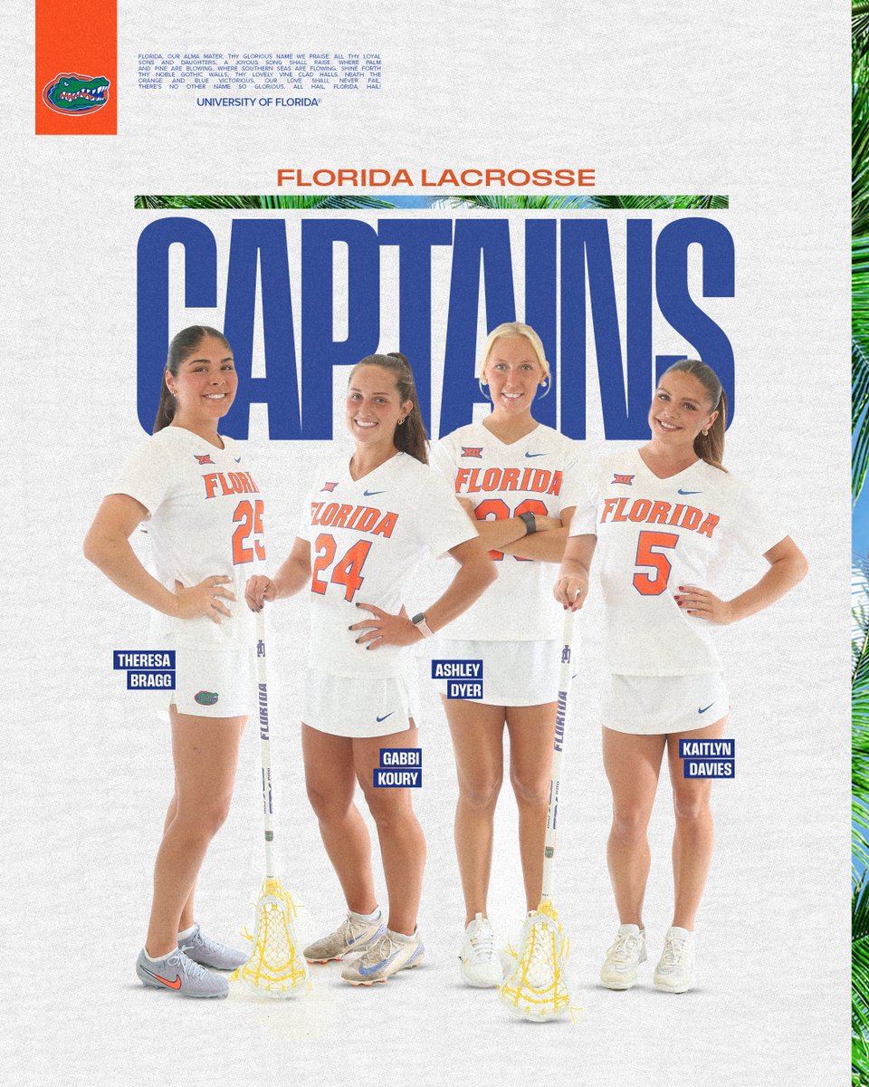 GatorsLAX's tweet photo. our 2026 captains 🫡 https://t.co/pl8V4Rfets