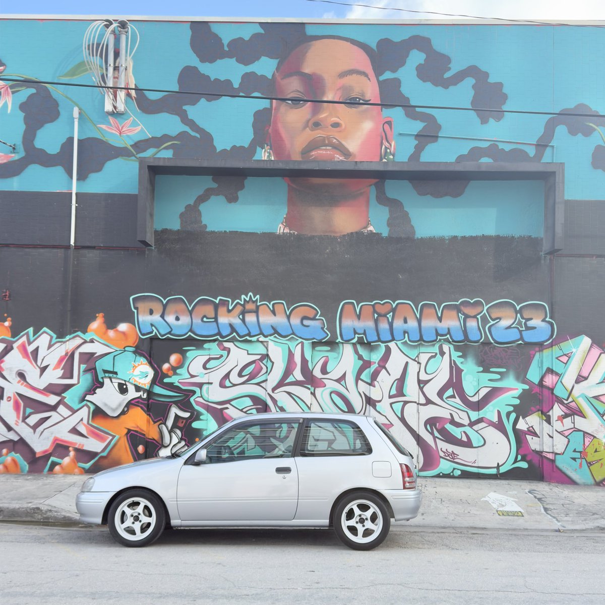 1998 toyota Starlet
#wynwoodwalls
#toyota
#starletEP91
