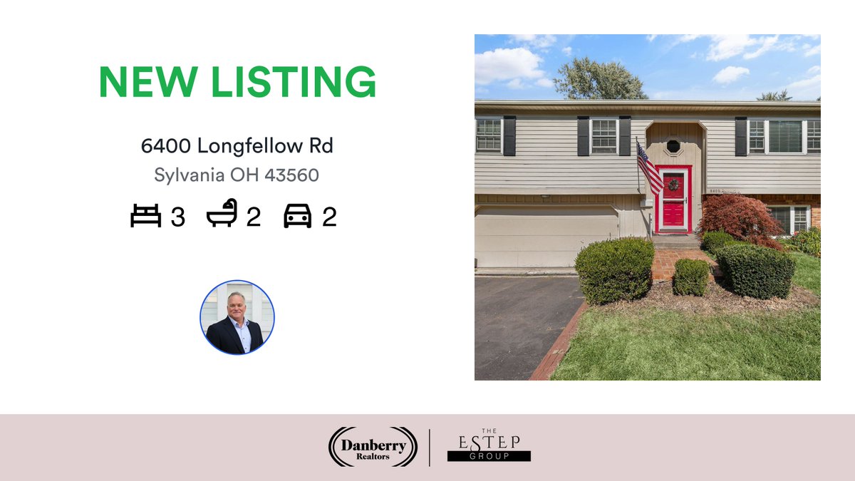 🛌 3 🛀 2 🚘 2
📍 6400 Longfellow Rd, Sylvania, OH, 43560

My latest listing on RateMyAgent.
OH 2014004237
rma.reviews/qty04i2l10qu

...
#ratemyagent #realestate #The_Danberry_Co