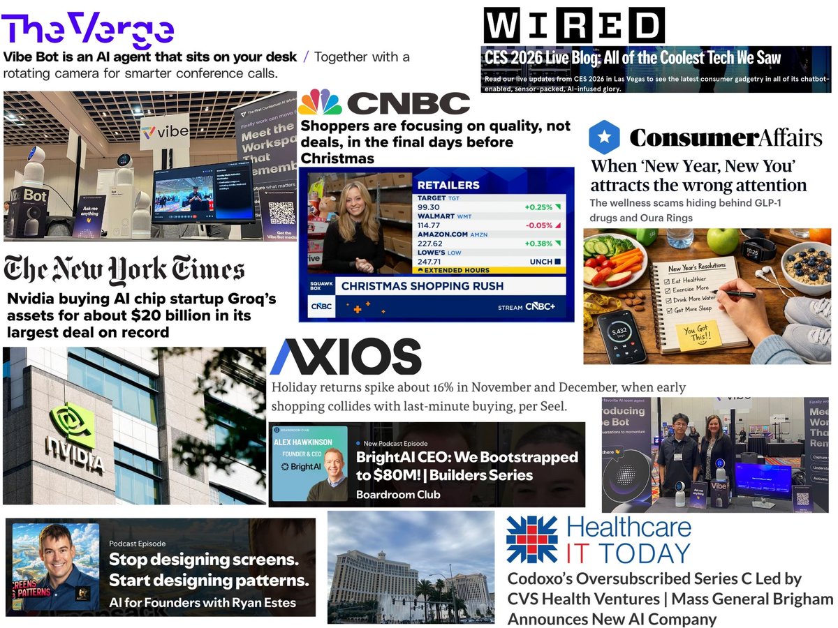 Our partners ended 2025 with a bang. 

💻 Groq  Nvidia. Wow.  (The New York Times)
📱 Vibe – unveils