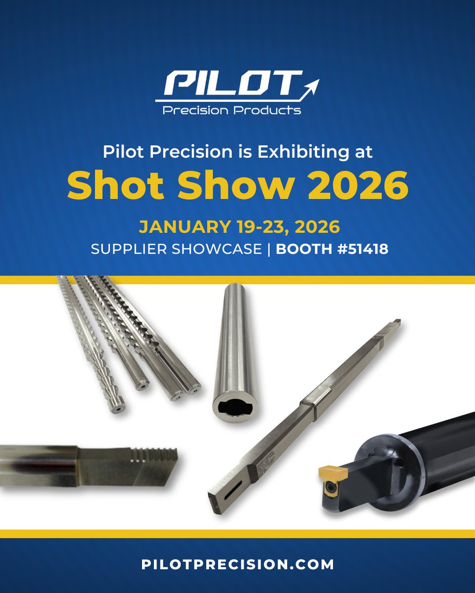 One week to go until #ShotShow2026!

Spots are filling up—schedule your meeting now and connect with our team during the show: hubs.li/Q03ZnzWH0

#Manufacturing #IndustrialSolutions #FirearmBuilds #Tradeshow