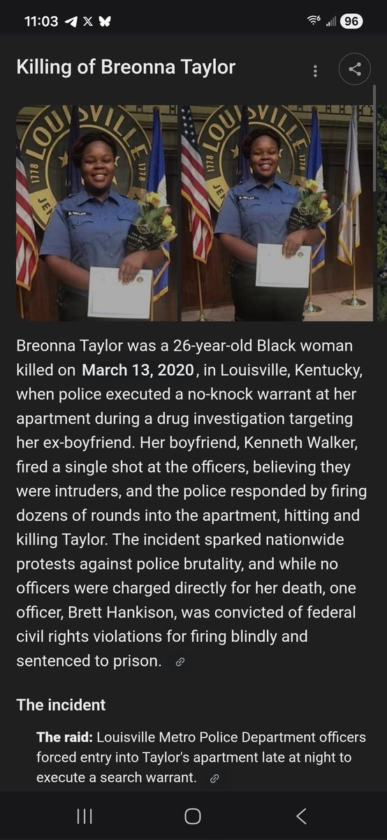 Breonna Taylor was sleeping