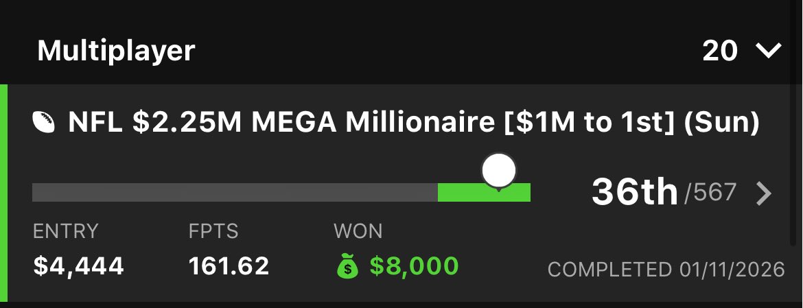 DFS NFL Stats tweet media