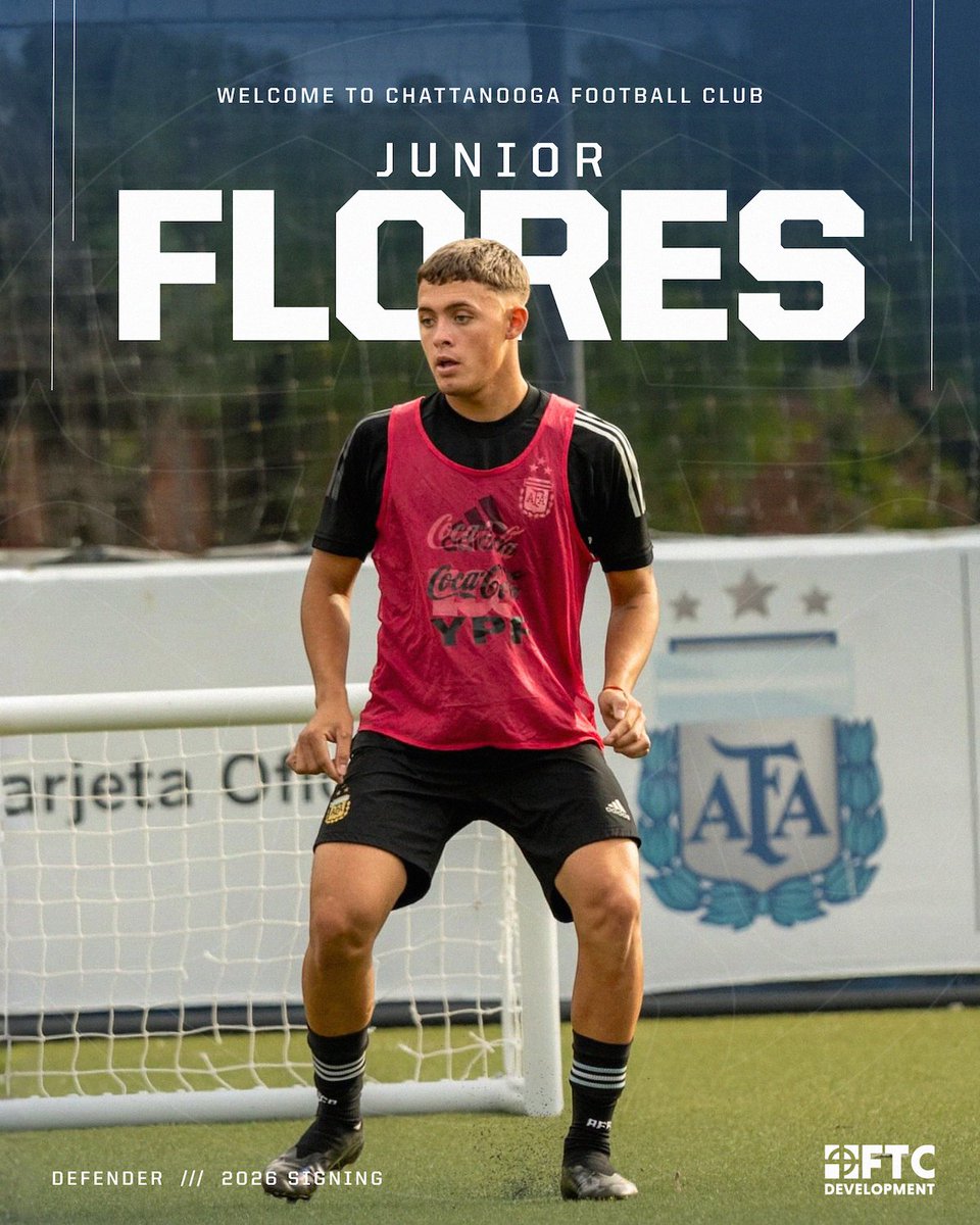 Welcome to Chattanooga, Junior Flores! ✍️🇦🇷

The former <a href="/ColonOficial/">Club Atlético Colón ⭐</a> II and U18 <a href="/Argentina/">🇦🇷 Selección Argentina ⭐⭐⭐</a> defender joins Chattanooga FC, pending league and federation approval.

📰: hubs.ly/Q03-nY_p0