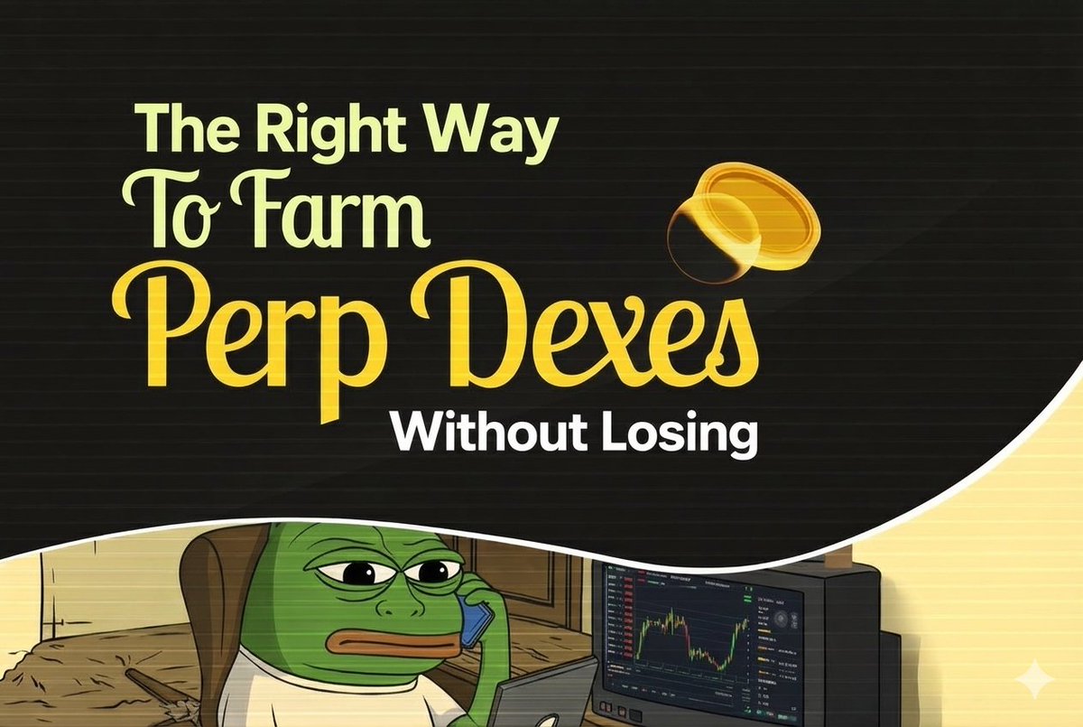 BillionAireSon's tweet photo. How to Farm Perp DEX Airdrops Without Trading or Getting Liquidated.

The truth is, you can farm Perp Dexes and generate enough volume for a really good airdrop this year.

This works 100%. 

The aim of this thread is to guide you on:
• How to now trade perp with conviction and comfort.
• Perp Dexes to mostly focus on.
• The Stratrgies to stay ahead of other Perp Dex traders and farmers.

Before we begin, Bookmark, RT and Like So Others Can Stop Getting Liquidated Farming Airdrops..

Thank You...

According to @coinglass_com, more than 73.9k traders were liquidated in the past 24 hours alone!

Total liquidation value is around $135M.
Most of this liquidation are on Cexes.

Some of you even have Future trading addiction. You keep trading even when you don't want to.

My question is why don’t you do it right?

For instance, @1Cryptomama got $LIT airdrop because she got liquidated on @Lighter_Xyz during that massive crypto liquidation last year.

@theUnipcs aka Bonkguy said in his Telegram that he made over $400k on @Lighter_Xyz airdrop.
Source: https://t.co/MwwDZZU0rB

This is possible because he used a Perp Dex to trade instead of Cexes like Bybit, Binance, Mexc, etc

BELOW ARE THE STRATEGIES THAT HELP YOU FARM ON PERPETUAL DEXES. 

The only Perp Farming Stratrgies That Help To Keep You From Liquidations:

1. Delta-Neutral Trading (safe base strategy)

You’re not trading price. You’re cancelling it.

How:
- Pick one coin (Altcoins)
- Go LONG on Perp Dex A (e.g Variational)
- Go SHORT on Perp Dex B (e.g, pacific)

Should be same coin and same size. 

If price go up or down → it doesn’t matter.
You stay close to breakeven or make little profit but create good volume. 

Why is this? 

Perp DEXes reward activity, not skill.
They don’t really care how good you're. Just have on-chain records. 

And this keeps losses minimal while farming points

Rules you should follow: 

- Use 1x–3x leverage only. (You can go higher if you're an experienced enough)
- Always use same position size
- It's important to avoid volatile pairs unless you know what you're doing. 

2. Funding Rate Farming (smarter version)

Same setup, but now Funding Fees pays you.

How can you achieve this?

- Find one platform where longs get paid
- Find another where shorts get paid
- Go LONG where longs earn
- Go SHORT where shorts earn

Remember to use same size. 

This should be the smarter thing to do instead of Rule 1. You stay delta-neutral and collect funding but if you have issues understanding or trading funding rates, I advice you stay on rule 1. 

Tools that help you monitor funding rates and arbitrage opportunities on Perp Dexes.

1. @lighter_arbitrage_bot (Paste on Telegram)
2. https://t.co/tUfKNuzOZs 

Key things that matter:
- Use two different Perp Dex platforms to avoid flags and earn on both.
- Fees + funding are your only real costs
- Don’t overtrade
- Don’t chase points with high leverage
- Focus on trading alts (not majors).
- Avoid wash trading. It’s basically a waste of time.
- Hold your positions longer long hours or days. Points Favor hold time.

What you should truly understand is, 

You’re spending small fees ($1, $5, $10 etc) now to buy potential airdrop upside later.

If the airdrop hits → win
If it doesn’t → controlled loss

Which Is Why I advice trading top potential platforms you know will give airdrop:

• @cascade_xyz
• @extendedapp
• @paradex
• @grvt_io
• @risextrade
• @Backpack
• @pacifica_fi
• @ostium
• @VestExchange
• @BullpenFi
• @nadoHQ
• @01Exchange
• @etherealdex
• @axiome_pro
• @DecibelTrade
• @hibachi_xyz
• @variational_io
• @StandX_Official

My Top 4:
 - @variational_io 
 - @pacifica_fi
 - @paradex
 - @extendedapp

If you’re asking which Perps you should constantly farm, I advice picking a few ones. Maybe 1 and max 2 and go in heavy on them.

Lots of Wins Will Come From This Thread, Make Sure You’re Part Of Them.

Gracias!!!