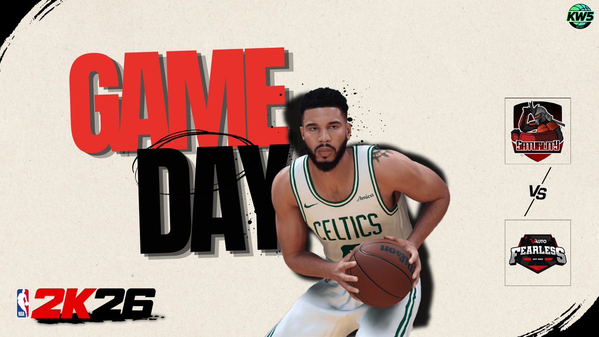 EsportSaturlity's tweet photo. 🏀 NBA2K | Play-offs Quart de finale

🆚 @Fearlessquadit 
🏆 @KW5_EU BYOT WINTER 
🕐 | 22H30
Line up 🛡️
@vPionne_
@Extreme5K
@onedar76
@TK4mil
@yagi2k 

🎥https://t.co/fmfs4WAOpy
🔥 Let’s go https://t.co/uRZZSCXTSV