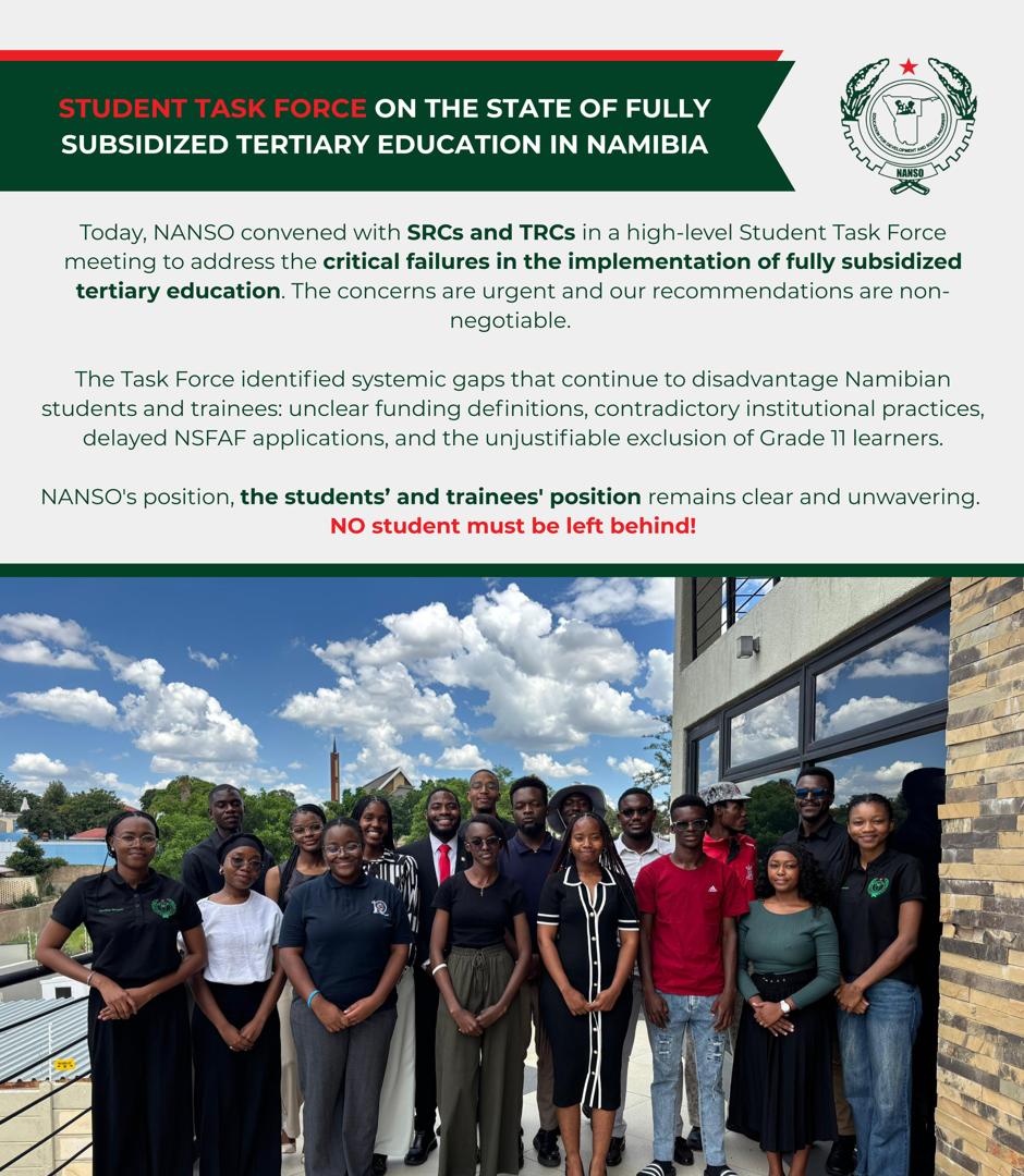 NANSONational's tweet photo. Today, NANSO convened with SRCs and TRCs in a high-level Student Task Force meeting to address the critical failures in the implementation of fully subsidized tertiary education. Our concerns are urgent and our recommendations are non-negotiable. βπΎπ
#NOstudentleftbehind https://t.co/ZIDE79RCpn