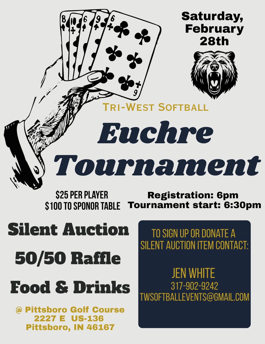 TriWestSoftball's tweet photo. Mark your calendars for this fun night.  Sign up early to play!!!! https://t.co/9ArmGwRi66