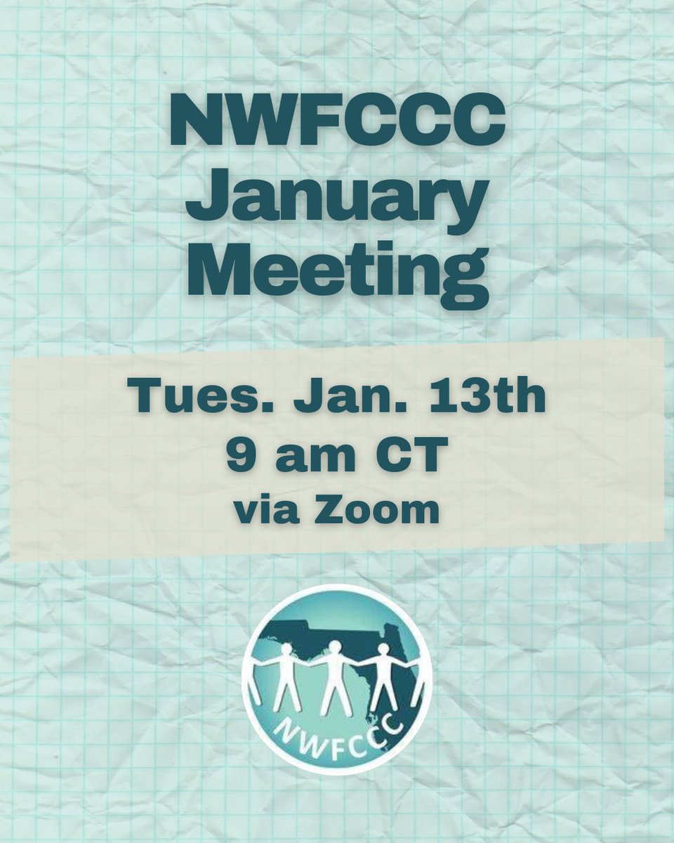 NWFCCC1's tweet photo. 📌 Our next monthly meeting is Tuesday 1/13 @ 9 am CT! ☀️ 

☝️If you have not received an email with the link please reach out to nwfccc@gmail.com! 🔗 

See you there! 🌎 

#NWFCCC https://t.co/ALCrNCwQVT