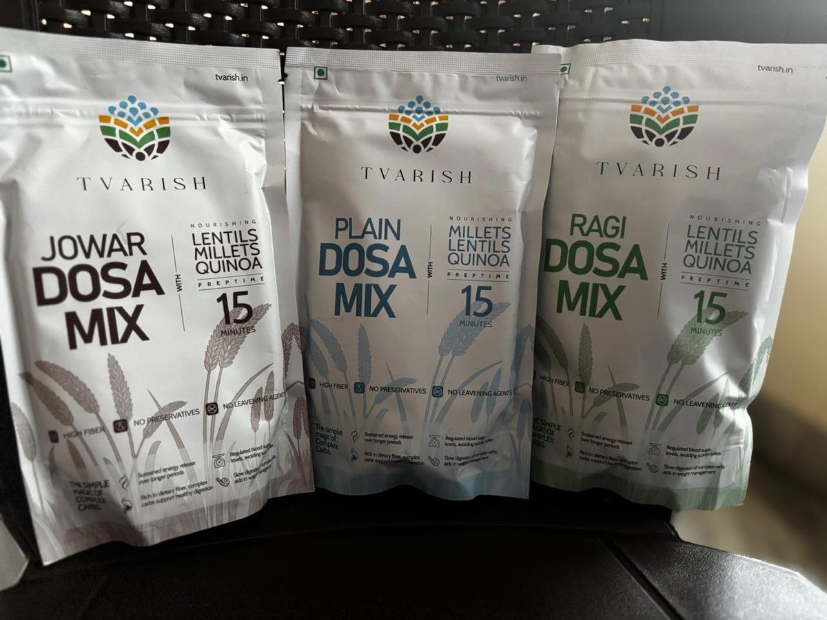 DealsDhamaka's tweet photo. Found a Millet based Dosa Mix powder (no preservatives) which we will be packing for the future travels 

Add water, keep for 15 minutes and prepare dosa. https://t.co/QcsKvrDULV