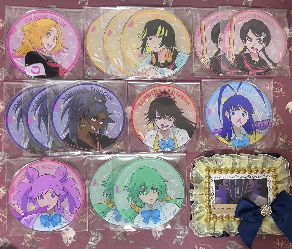 交換/譲渡】 BLEACH WORLD アクリルコースター 護廷高校 白砂女子 譲