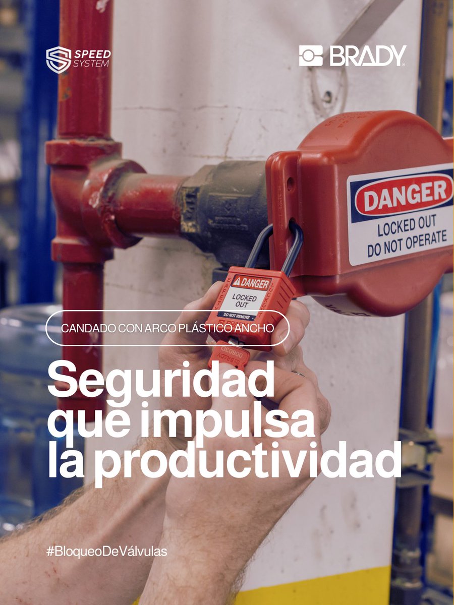 SpeedSystemOk's tweet photo. 🔒 Seguridad que bloquea los riesgos.
El Candado @BradyNASocial LOTO combina resistencia, ligereza y control total.
Ideal para reforzar tus protocolos de seguridad. ⚙️🦺
👉 Ver más: https://t.co/K0qOWgfgO8
#SpeedSystem #Brady #LOTO #SeguridadIndustrial https://t.co/nmakjagGiE