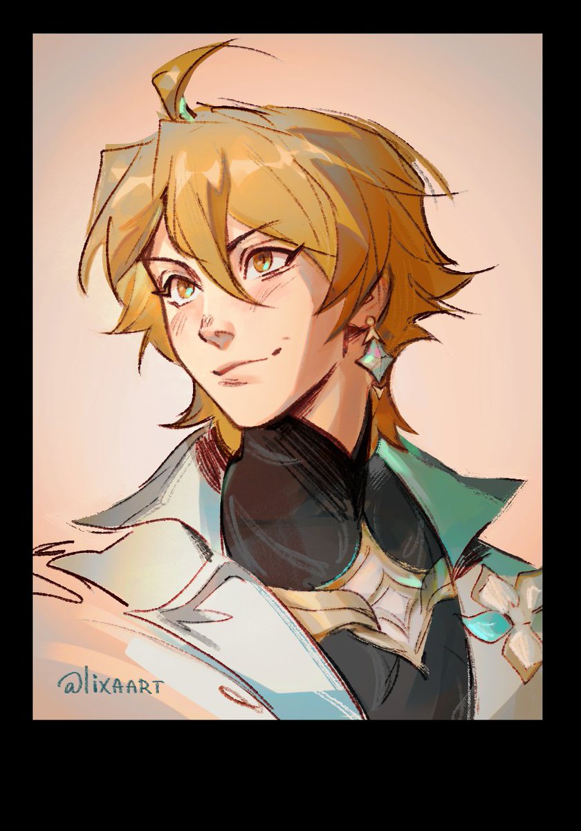 lixaart's tweet image. Waiting for your upgrade, my king.
#genshinimpact #aether #travaler