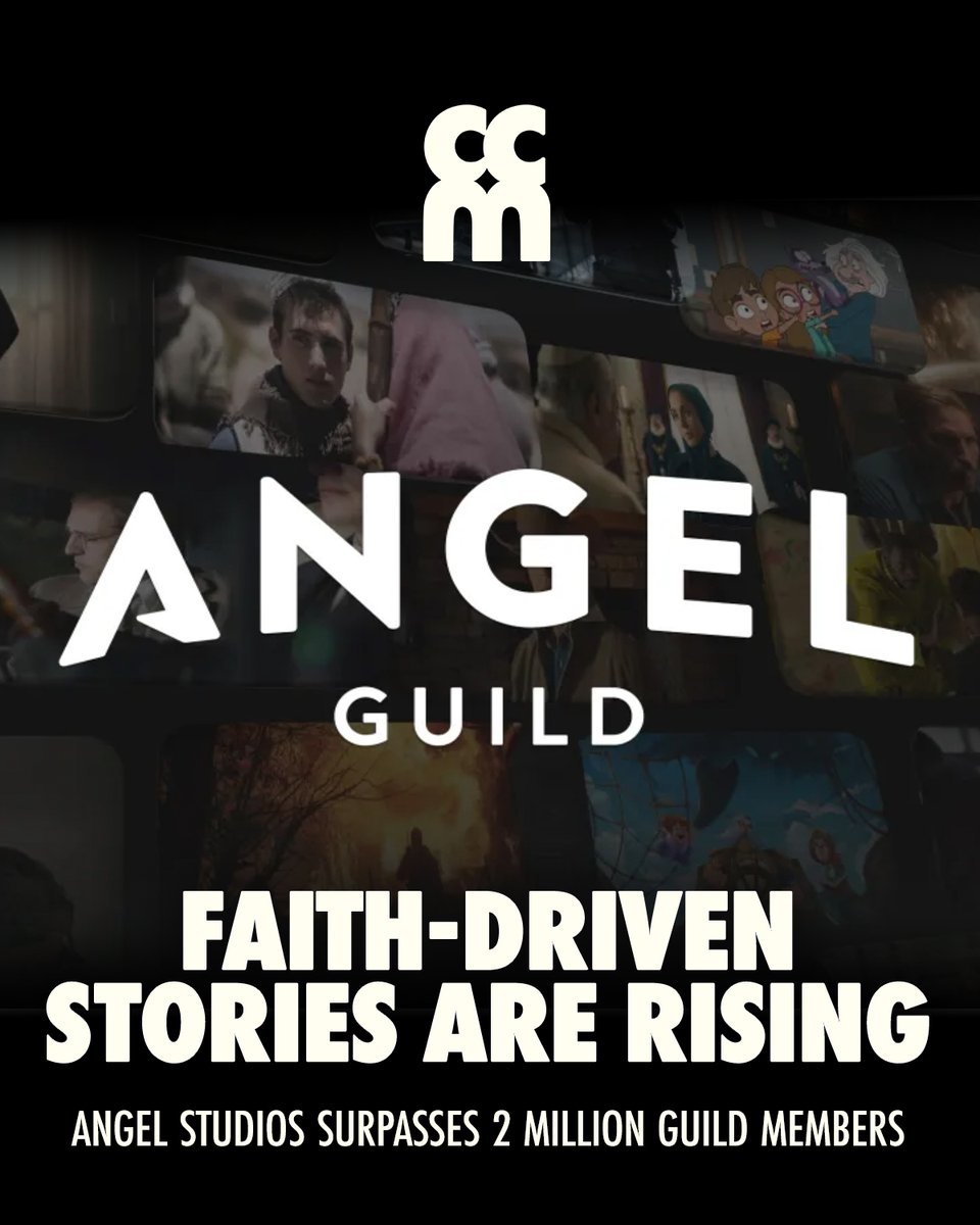 Angel Studios has officially crossed 2 million Angel Guild members.

We look at why this milestone matters, how the studio has evolved, and what’s ahead as their slate continues to expand.

Full story now live on CCM Magazine. ccmmagazine.com/news/angel-stu…