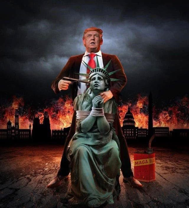 How the entire democratic free world, including all of America's allies, view the current situation in the US. 😳👇