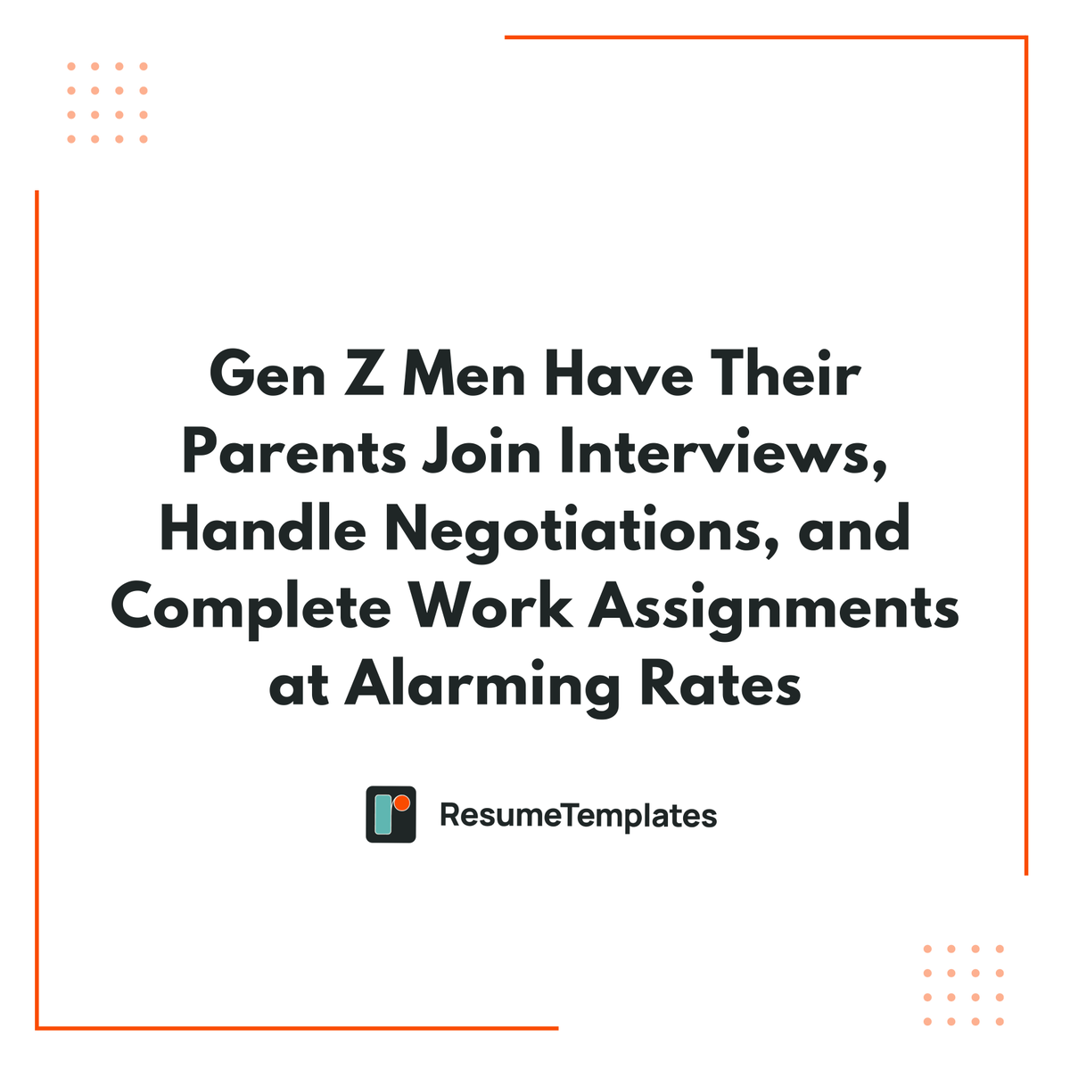 ResumeDesignHub's tweet photo. ResumeTemplates surveyed 1,000 Gen Z job seekers (ages 18–23) and found parental involvement is widespread.

75% had a parent submit applications.

80% of employed Gen Zers say a parent has contacted their manager.

📰 https://t.co/QQe0ytELZd https://t.co/zDt9Wsn27z