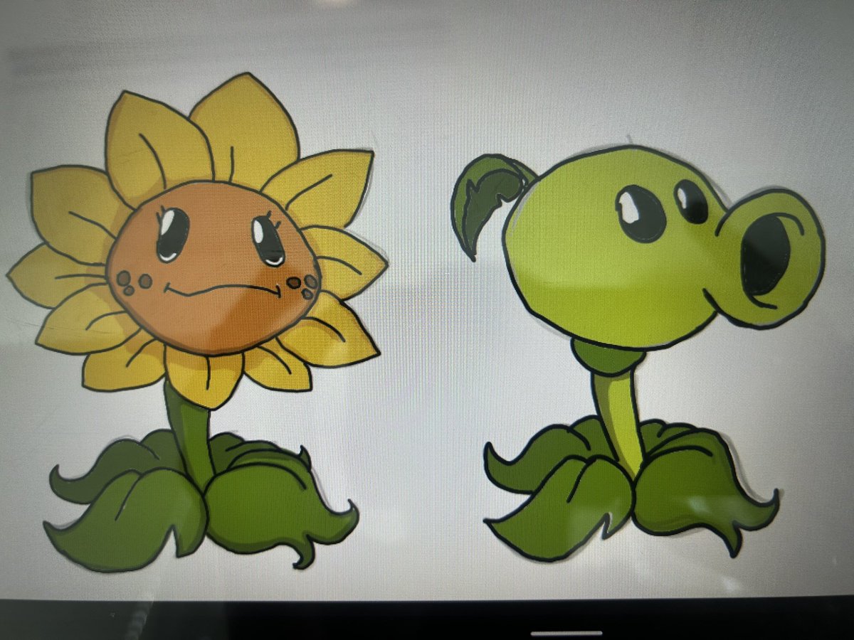 Peash and Fower
#plantsvszombies