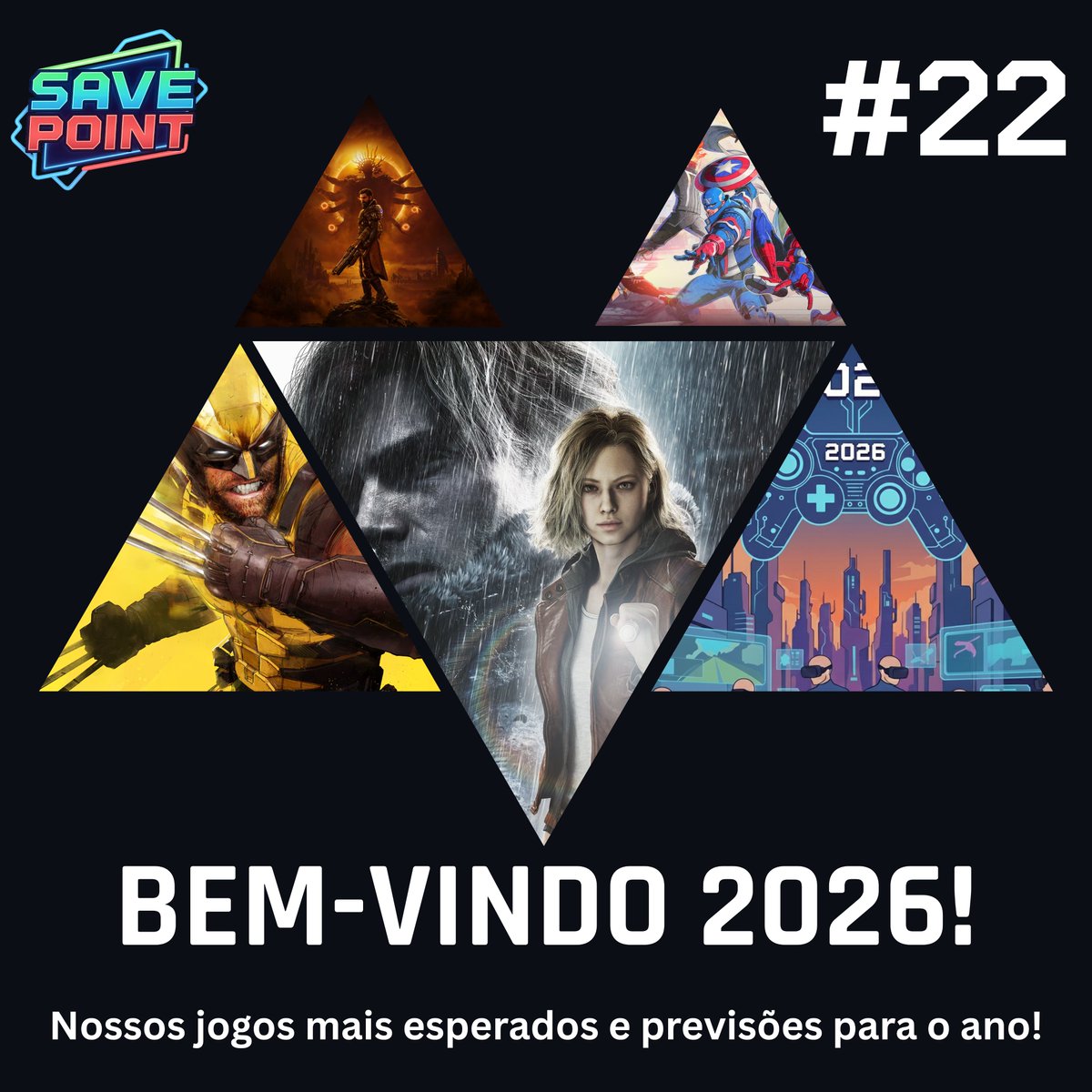 SavePointGamess's tweet image. Feliz 2026! Ano começando e, com isso, expectativas renovadas. Falamos sobre os jogos que mais queremos jogar neste ano e também sobre os acontecimentos que achamos que irão rolar.

Link: open.spotify.com/episode/7u6i5F…