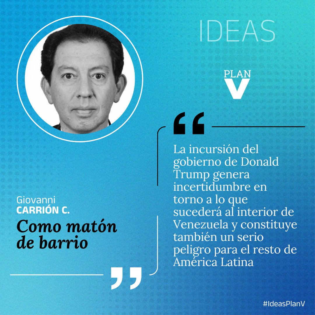 #IdeasPlanV | Como matón de barrio
La nueva columna de #opinión de <a href="/GiovanniCarrion/">Giovanni Carrión</a>. bit.ly/49PPuW9