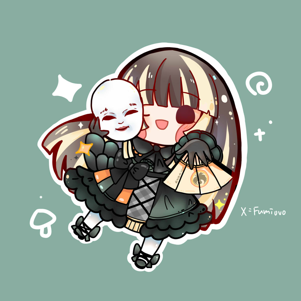 (ゝ∀･)
 #らでん似絵