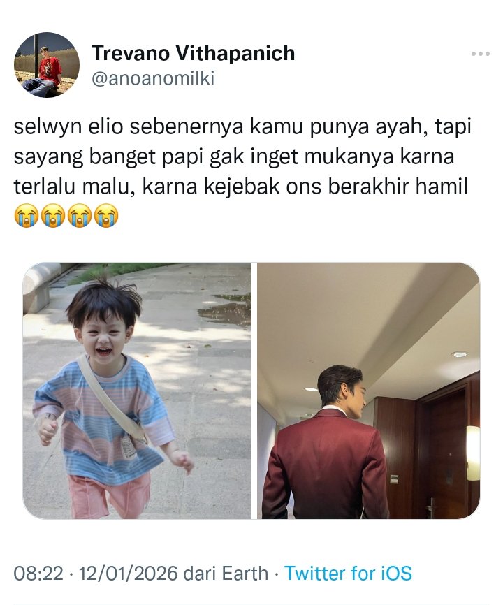 nalahiro's tweet photo. #DewTee AU

AMORFATI —01

Terlalu sering liat putranya murung setiap ada pembahasan tentang ayahnya, trevano berusaha cari ayah pengganti tapi malah ketemu ayah kandung putranya.... https://t.co/2w45qllF94