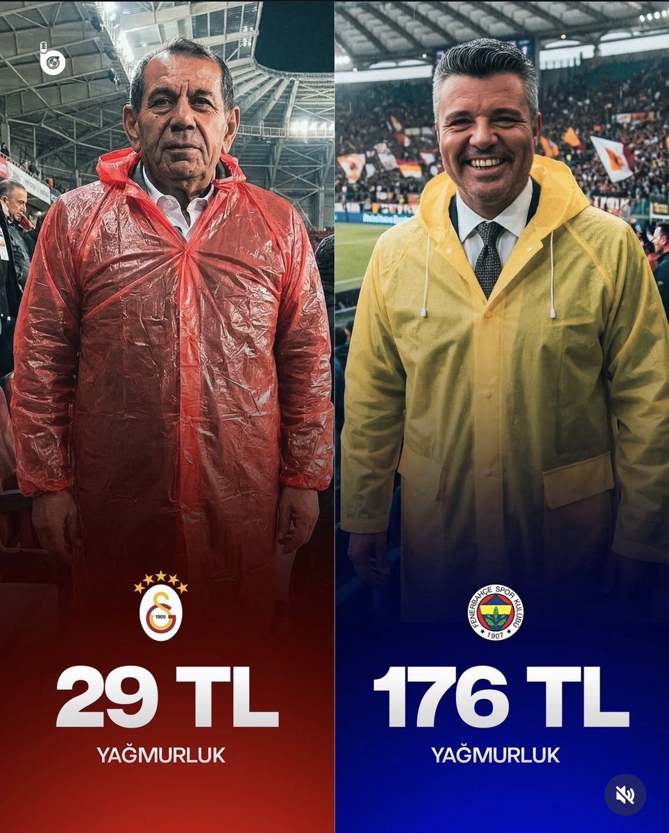 Bu sadece bir yağmurluk meselesi değil. Bu, bu ülkenin insanına kurumların nasıl baktığının görüntüsüdür. Bir tarafta o soğuk stada, yağmura gelen taraftarına “bu kulüp senindir. Sen burada olduğun için bu kulüp var diyen Fenerbahçe” öbür yanda “Sen kulsun sen olmasan da bu kulüp