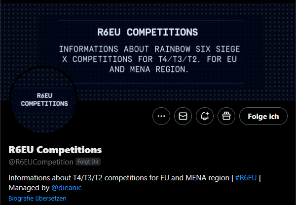 dieanic's tweet image. ⚠️ANNOUNCEMENT for EU &amp;amp; MENA⚠️

You want to stay informed about the latest T4/T3/T2 competitions for EU and MENA? Then follow @R6EUCompetition. 

We will post weekly information about competitions ranging from T4/T3 to T2. DMs open for TOs.

(Inspired by @R6NAPathToPro) #R6EU