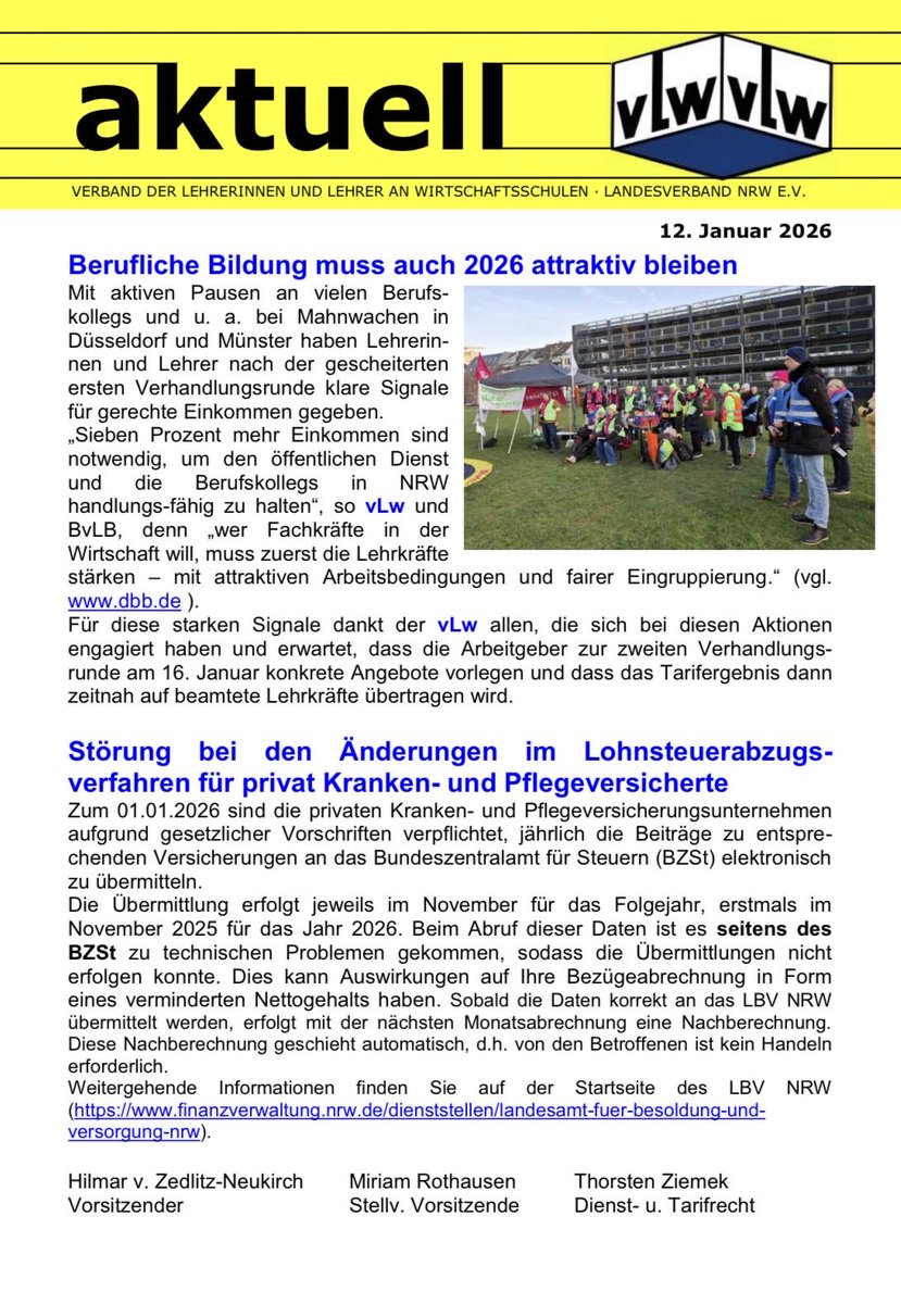VlwNrw's tweet photo. Das neuste „aktuell“ vom vLw-NRW. 🚀
#xlehrerzimmer #twlz https://t.co/ejsEOc6uMl