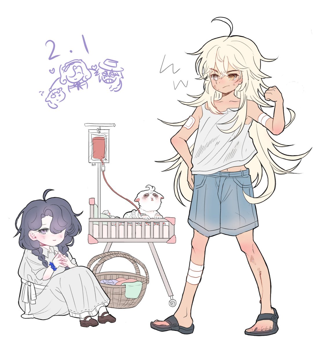 #Reverse1999 
2.1즈
아기가되