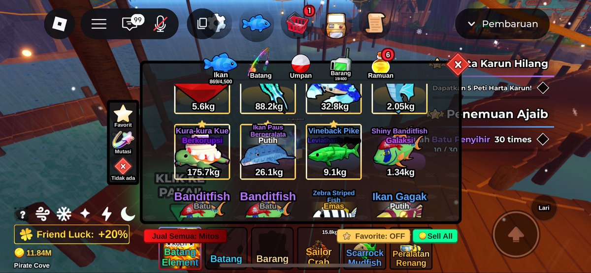 ikan mutasi levi bisa bt ke ruby gemstone ga ya😔