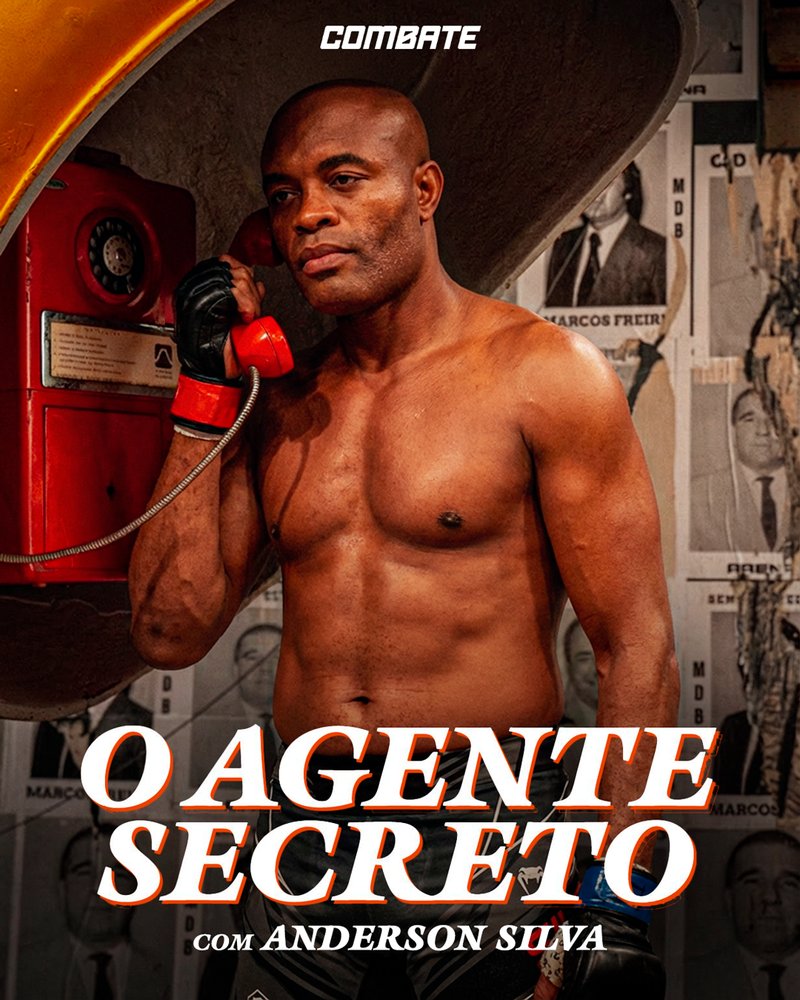 combate's tweet image. O nosso Agente Secreto CAMPEÃO 😂🤣

Wagner Moura brilhou no Globo de Ouro como O Agente Secreto… enquanto o Spider ainda tá no treinamento de campo. Mas já é o maior plot twist de 2026. 🕷️🎬🥊

#GloboDeOuro #OAgenteSecreto #AndersonSilva #WagnerMoura #MMAnoCombate