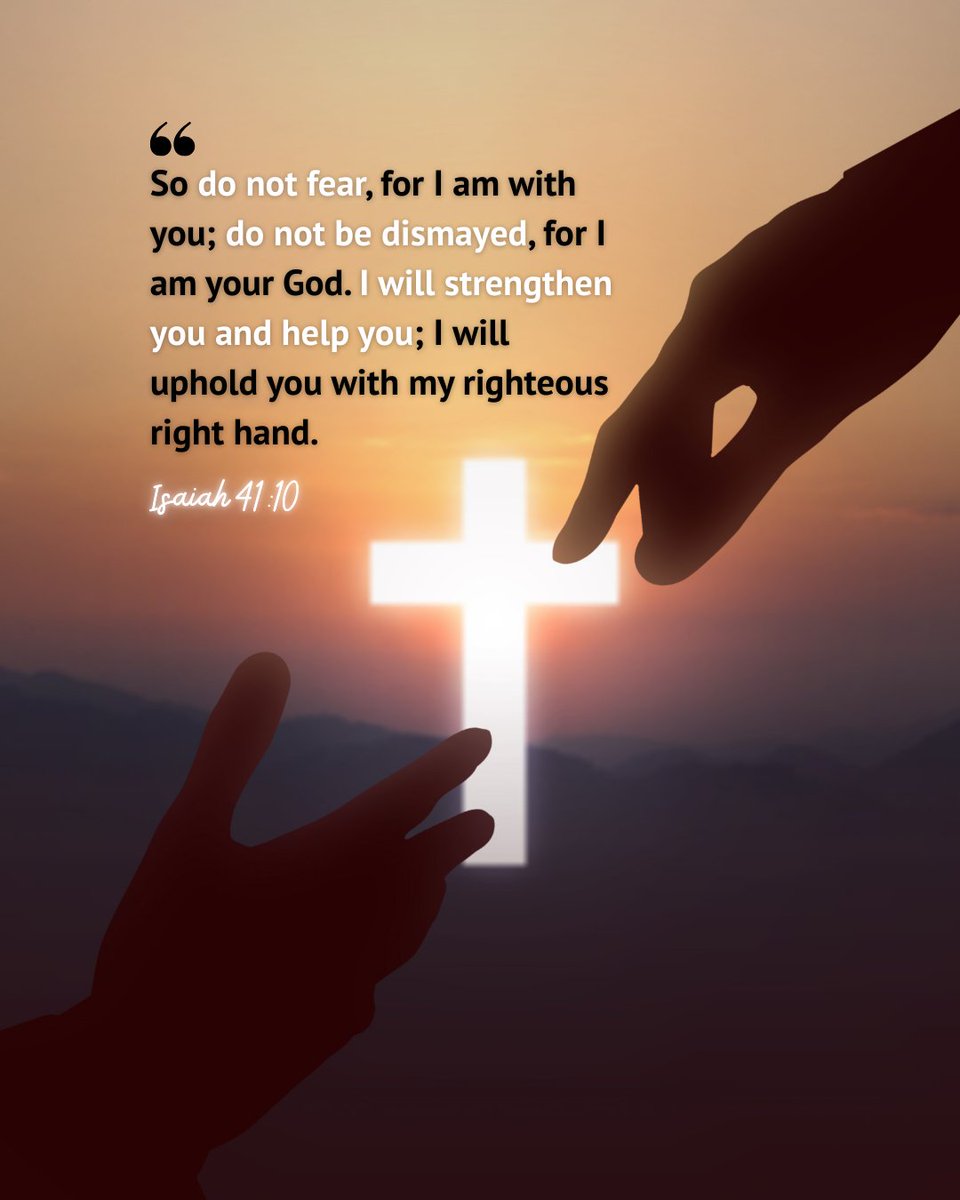 NWHCM's tweet image. God is with you. God will strengthen you. God will help you. ✝️