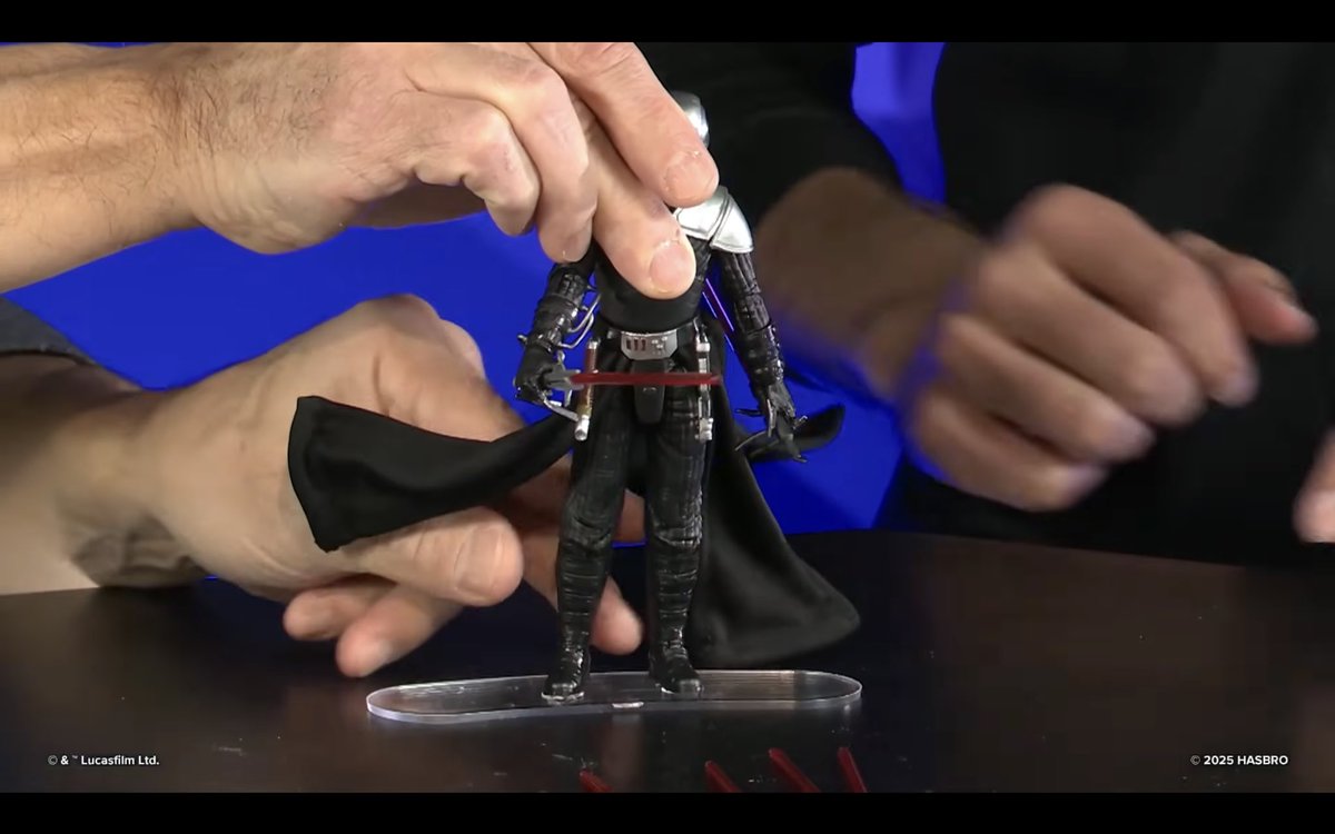 preterniadotcom's tweet image. Star Wars Black Lord Starkiller with wired cape.