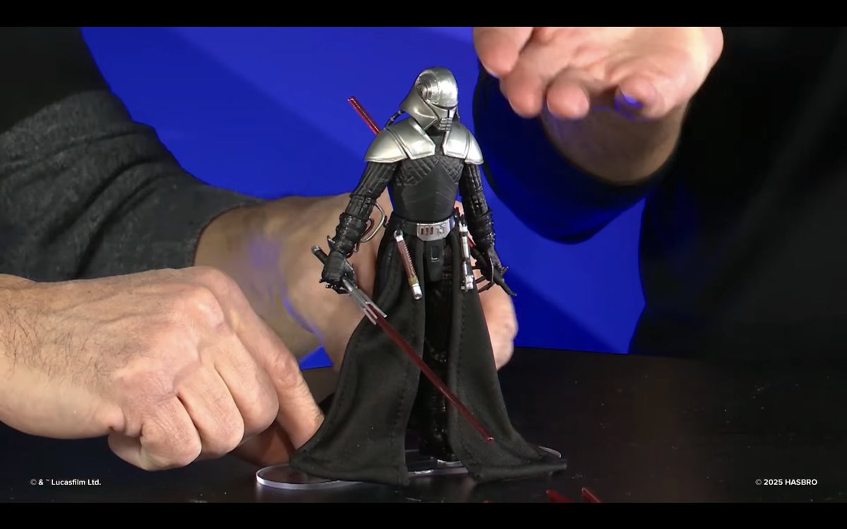 preterniadotcom's tweet image. Star Wars Black Lord Starkiller with wired cape.