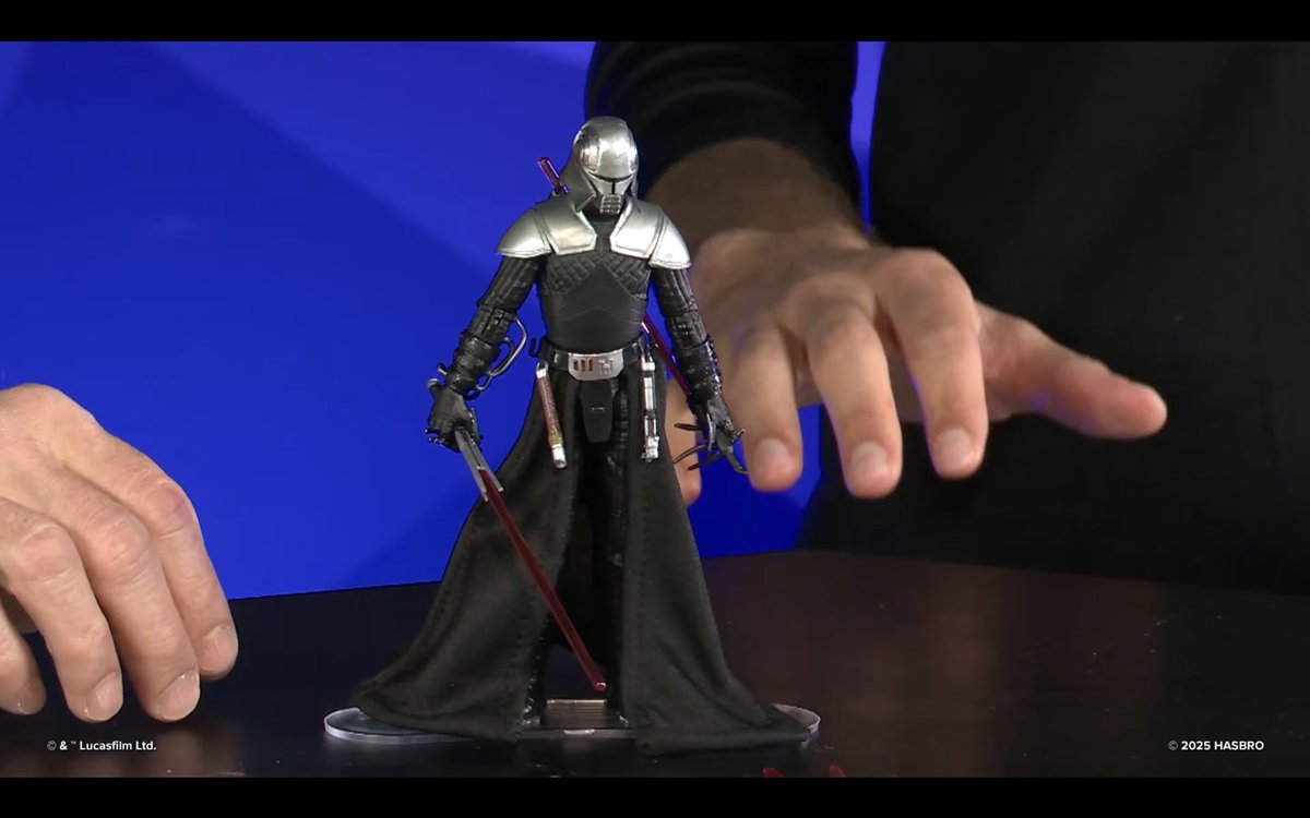 preterniadotcom's tweet image. Star Wars Black Lord Starkiller with wired cape.
