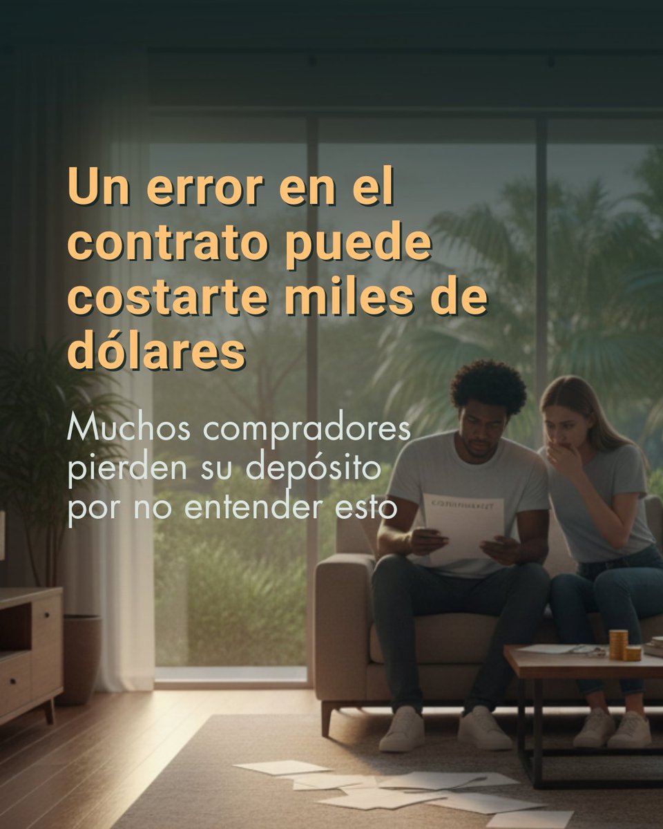 FHomegroup's tweet image. ❌ Un error en el contrato puede costarte miles de dólares… y casi nadie te lo explica. Si estás por comprar o invertir, no firmes a ciegas.

📩 Escríbeme por DM y te explico qué contingencias necesitas según tu caso.

#RealEstateFlorida #InvertirSeguro #EducacionFinanciera