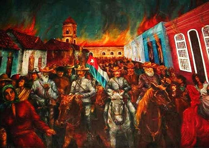 El 12 de enero de 1869, el pueblo de Bayamo redujo su ciudad a cenizas, antes que cayera en manos españolas. Había sido el primer bastión de la libertad.
Una y otra vez en nuestra historia hay ejemplo de firmeza y valentía.
#CubaEsCoraje 
#CubaEstaFirme